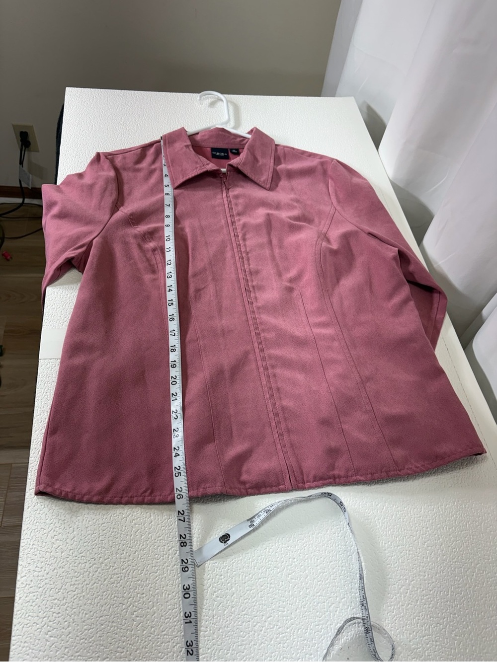 Sonoma Dusty Rose Zip-Front Jean Jacket 3492 - Picture 8 of 12